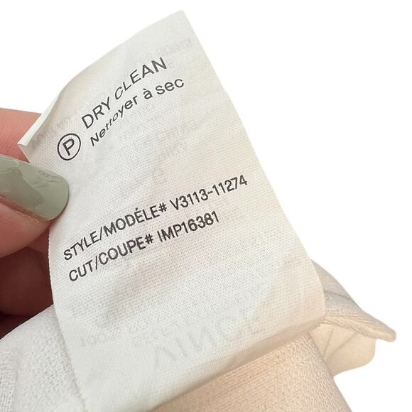 Vince Laser-cut Sleeveless Turtleneck Top Blouse New Buff White Size Large - Picture 12 of 13